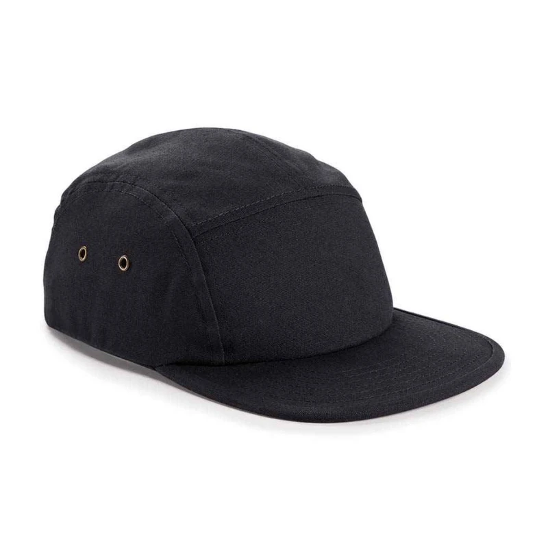 Image of Beechfield Beechfield Men Cotton Canvas Baseball Cap in Black One Size Male 5063527293039