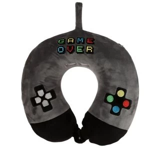 Image of Relaxeazzz Game Over Plush Memory Foam Travel Pillow