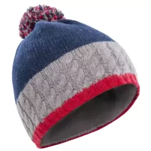 Image of Trespass Sheeran Knitted Hat (One Size) (Navy)