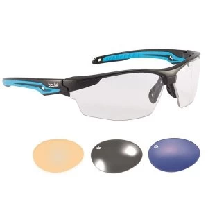 Image of Bolle Safety TRYON PLATINUM Safety Glasses - Blue Flash