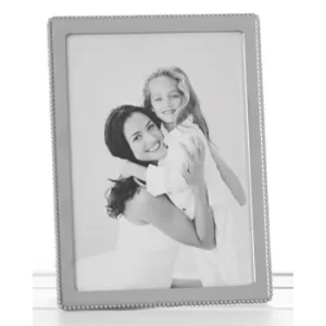 Image of Polished Silver Beaded Edge Frame 8x10