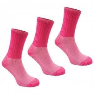 Image of Karrimor Heavyweight Boot Socks 3 Pack - Pink
