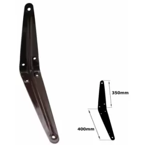 Image of Shelf Brackets Brown London Pattern Metal For Shelving Constructions - Size 350x400mm - Pack of 10