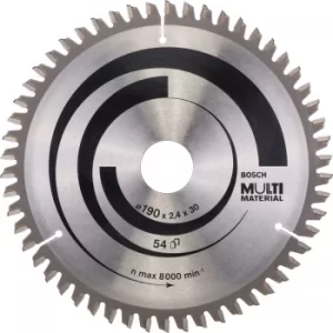 Image of Bosch Multi Material Cutting Saw Blade 190mm 54T 30mm