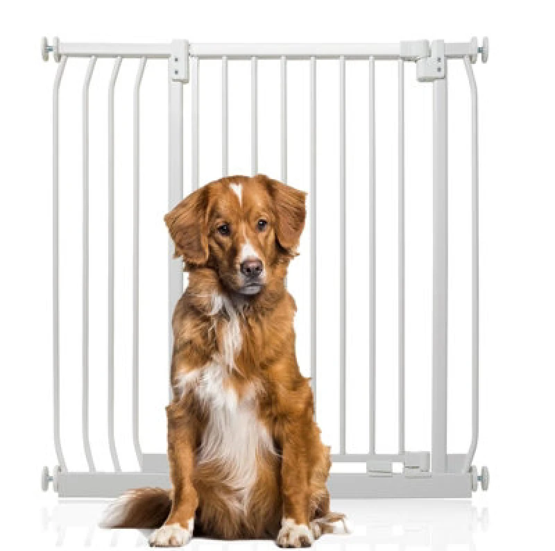 Image of Bettacare Extra Tall Elite Dog Gate, 89Cm - 98Cm, Matt White, Extra Tall 96.8Cm In Height, Pressure Fit Pet Gate