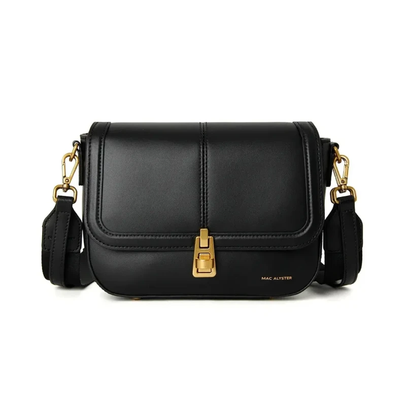 Image of Mac Alyster Womens flap shoulder bag Mac Alyster Emmy Noir Female TU