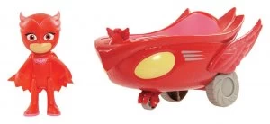 Image of PJ Masks Owlette Figure and Vehicle