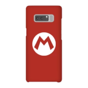 Image of Nintendo Super Mario Mario Logo Phone Case - Samsung Note 8 - Snap Case - Matte