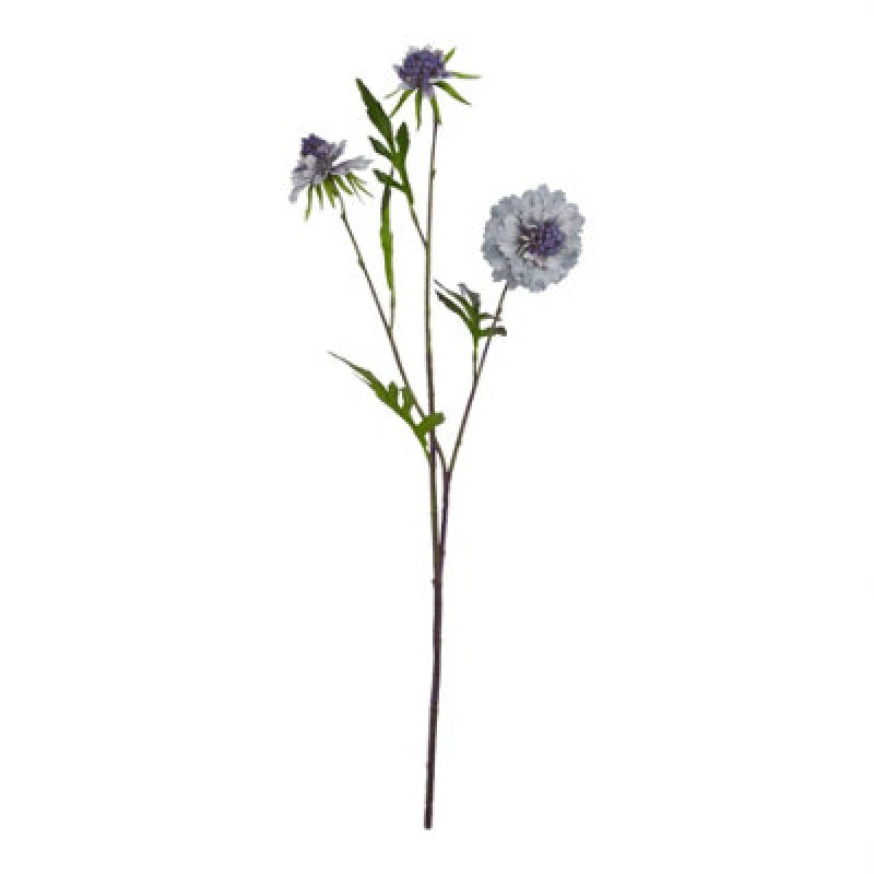 Image of Hill Interiors The Natural Garden Collection Scabious Stem Artificial Plant Blue (One Size)