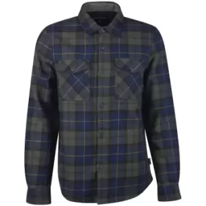 Image of Barbour Mens Cannich Overshirt Olive Night Medium