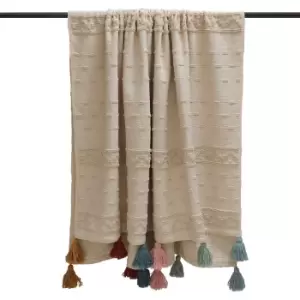 Image of Furn Throw (One Size) (Multicoloured/Beige)