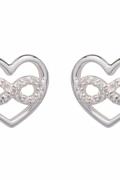 Image of Unique & Co Ladies Unique & Co Sterling Silver Earrings ME-767