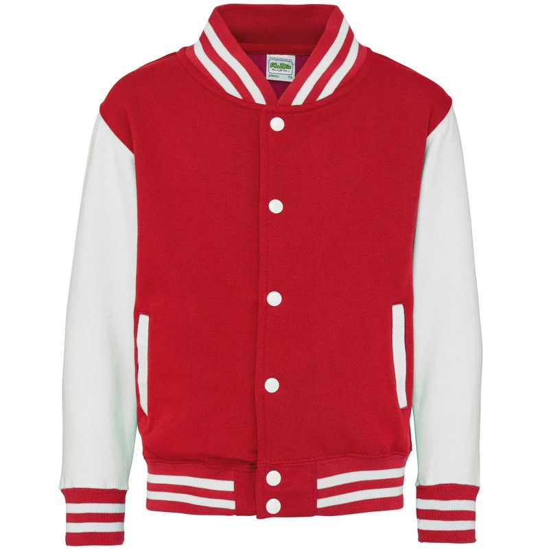 Image of Awdis JH043B girls's Children's jacket in Red