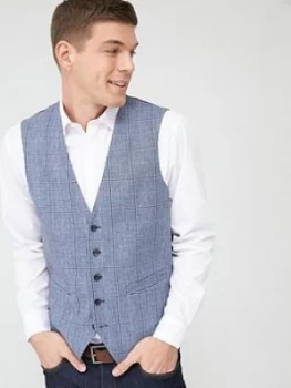 Image of Skopes Standard Jardins Waistcoat - Blue Check