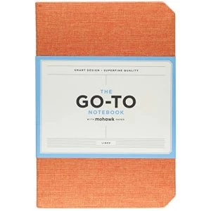 Image of Go-To Notebook with Mohawk Paper, Persimmon Orange Lined Notebook / blank book 2018