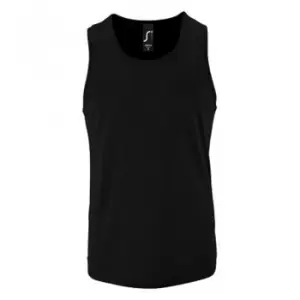 Image of SOLS Mens Sporty Performance Tank Top (M) (Black)