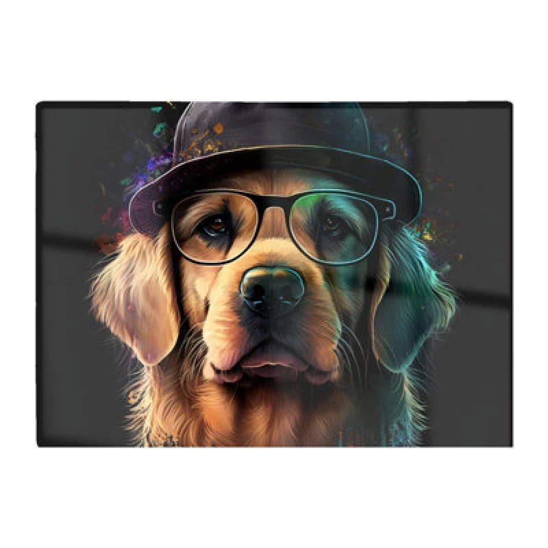 Image of Warren Reed Designer Golden Retriever Dog Splashart Chopping Board