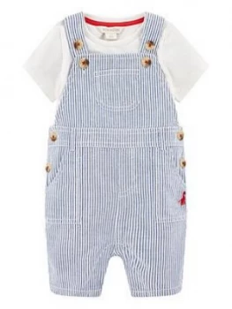 Image of Monsoon Baby Boys Gabe Dungaree - Blue, Size 9-12 Months