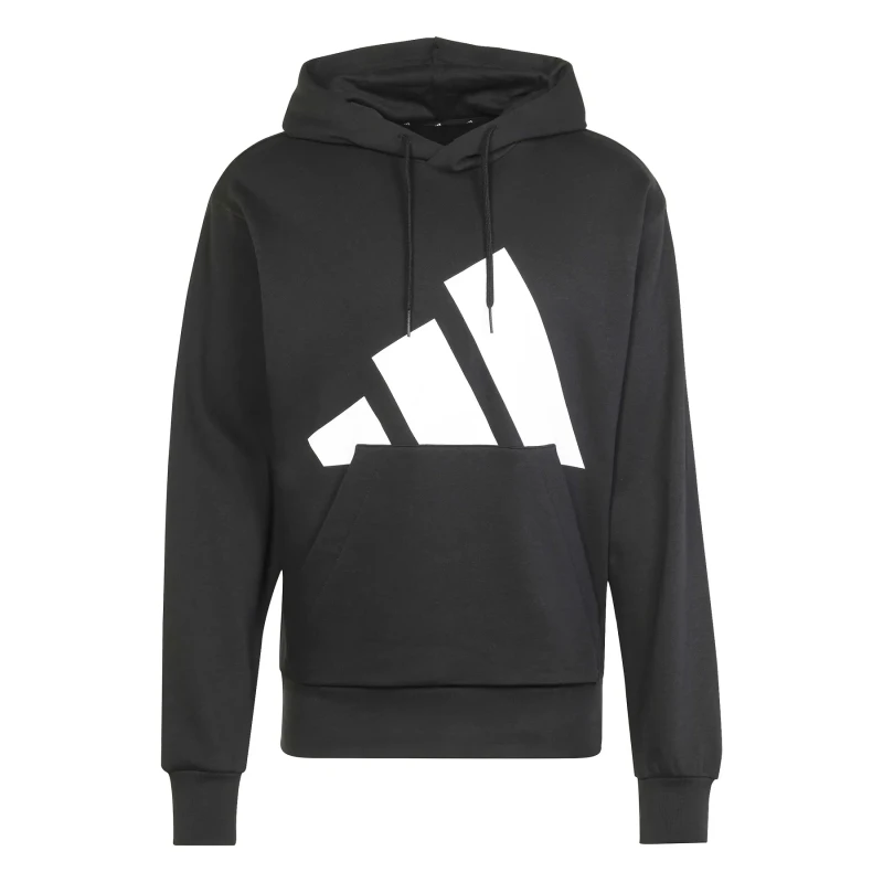 Image of Adidas SPORTSWEAR Essential Big Logo Hoodie Sweatshirt Black Men S;M;L;XL;XXL