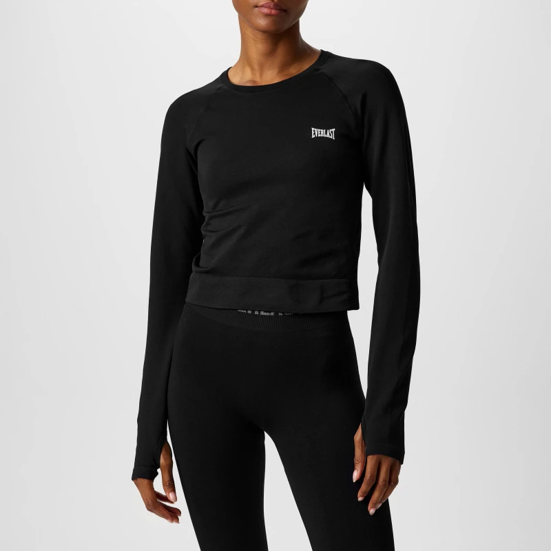 Image of Everlast Long Sleeve Training Top Womens - Black 6