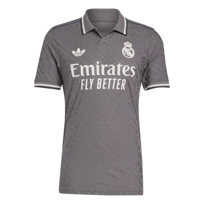 Image of adidas Mens Real Madrid Short Sleeve Performance T-Shirt Charcoal male XS