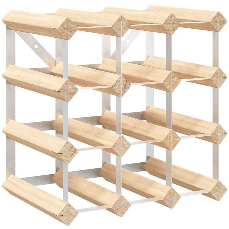 Image of VIDAXL Wine Rack for 12 Bottles Solid Pinewood Vidaxl 282468