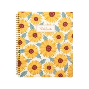 Image of Sass & Belle Sunflowers A4 Lined Notebook