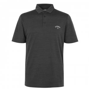 Image of Callaway Herringbone Golf Polo Shirt Mens - Black