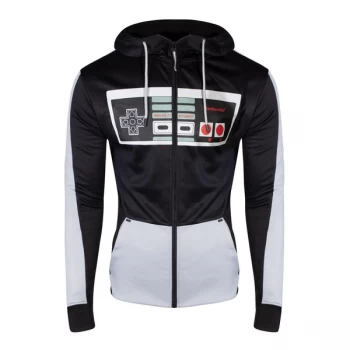 Image of Nintendo - Nes Controller Front Mens XX-Large Hoodie - Black/Grey