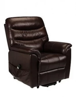 Image of Julian Bowen Pullman Real Leather/Faux Leather Dual Motor Rise And Recline Chair