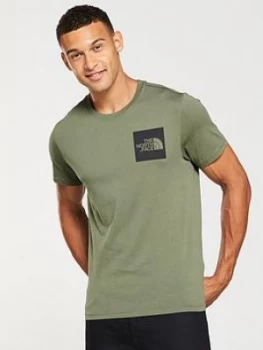 Image of The North Face Short Sleeve Fine T Shirt Green Size M Men