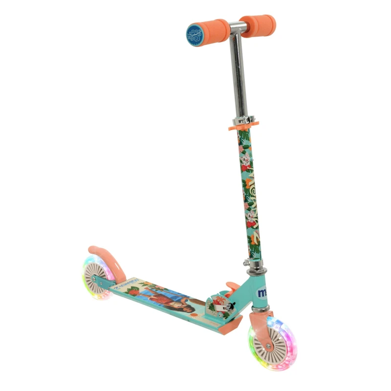 Image of Disney Moana 2 Kids Folding Inline Lights Scooter