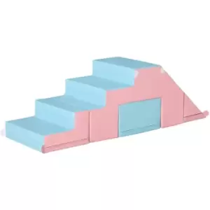 Image of Jouet Kids 2 Piece Soft Foam Puzzle Play Blocks Set - Pink/Blue