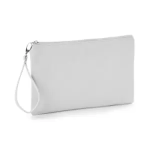 Image of Westford Mill Canvas Cosmetic Bag (One Size) (Light Grey)