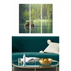 Image of MDF3095682 Multicolor Decorative MDF Painting (3 Pieces)