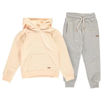 Image of Firetrap 2 Piece Jogging Set Infant Girls - Blush/Grey