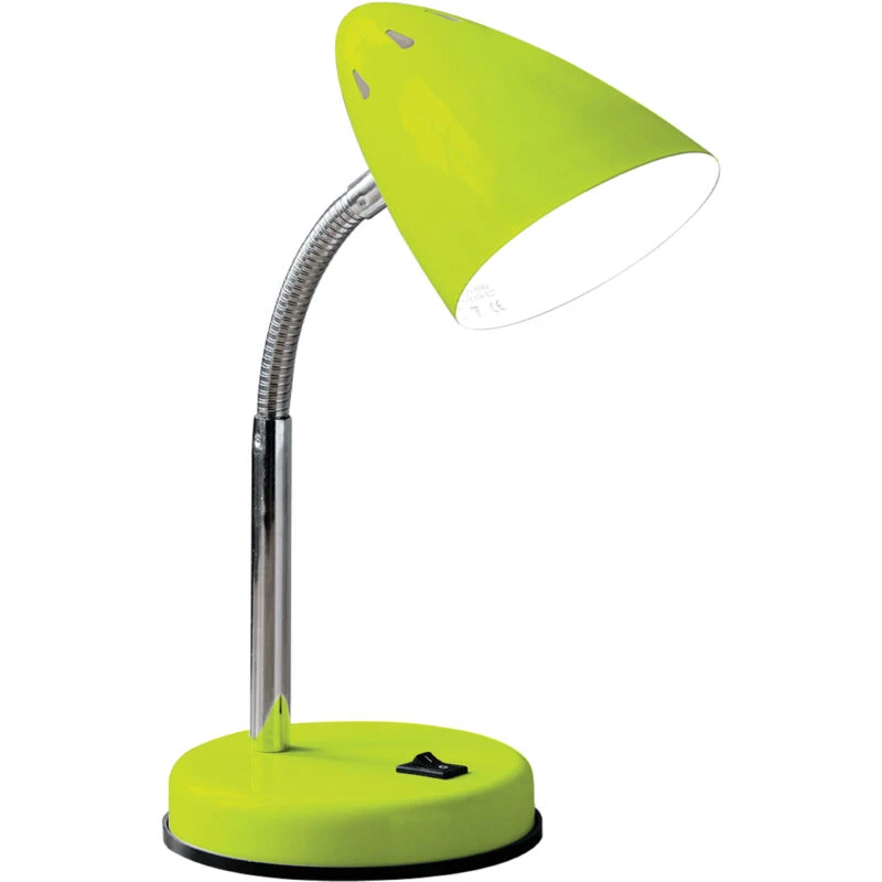 Image of Premier Housewares Maison by Premier Gloss Desk Lamp with EU Plug Green