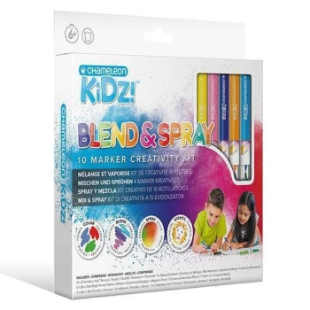 Image of Chameleon Kidz Blend & Spray 10 Colour Creativity Kit