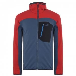 Image of Millet Tril Grid Hoodie Mens - Indian/Rouge