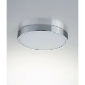 Image of Fan Europe Intec - Round LED Flush ceiling lamp, Chrome, 4000K