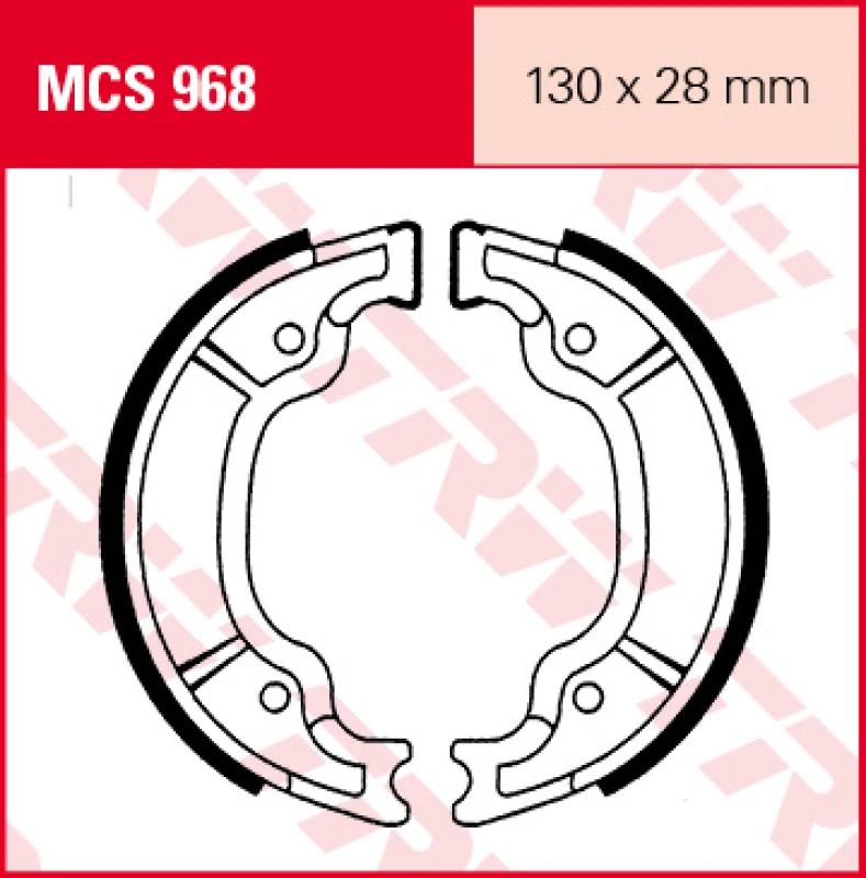 Image of TRW Lucas Brake shoes MCS968
