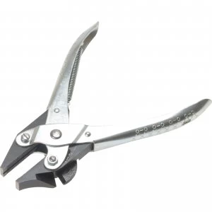 Image of Maun Spring Return Serrated Flat Jaw Side Cutter Pliers 165mm