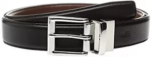 Image of Polo Ralph Lauren Mens Smooth Leather Reversible Belt - Black/Saddle - S/W32