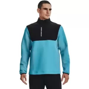 Image of Under Armour Mens Storm Daytona HZ Fresco Blue Warmup Top M
