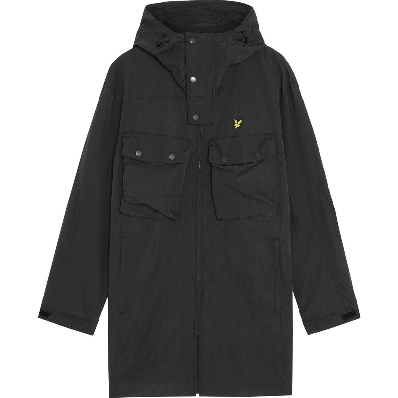 Image of Lyle and Scott Mens Guard Parka Parka Jackets M Black 60104903390