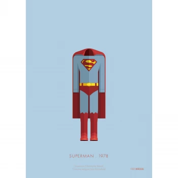 Image of Superman Costume Art Print - 14 x 11