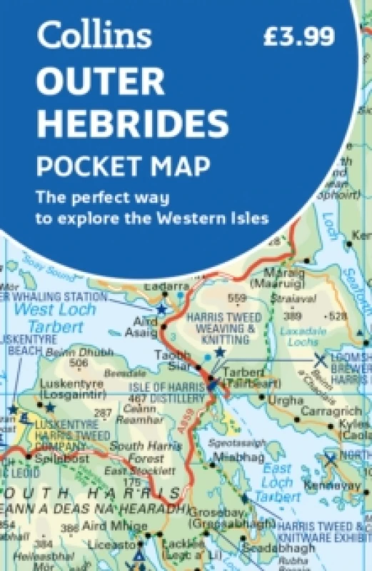 Image of Outer Hebrides Pocket Map. By Collins Maps Books