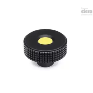 Image of ELESA Diamond knurled knob-MBT.30 B-6-C6 Red