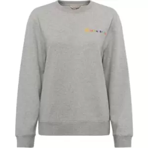 Image of French Connection Sunshine Organic Graphic Sweatshirt - Grey