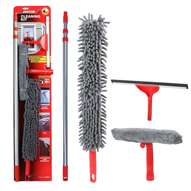 Image of Dekton Dekton 4 PC Cleaning Kit Red & Grey unisex One Size